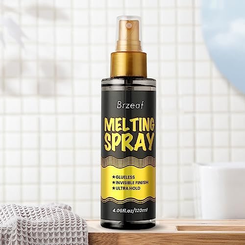 Brzeaf Lace Melting Spray & Wig Band (120ml) - Extreme Hold, Fast Drying, Natural Finish - görsel 5