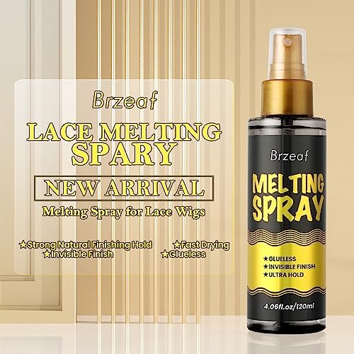 Brzeaf Lace Melting Spray & Holding Spray (120ml) – Extreme Hold, Glueless, Quick-Drying Wig Adhesive for Lace Wigs - görsel 6