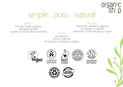 Organic Shop Watermelon & Peach Hydrating Exfoliating Body Scrub – 100% Vegan & Organic Daily Exfoliant for Body, Face, Hands & Feet, 250ml