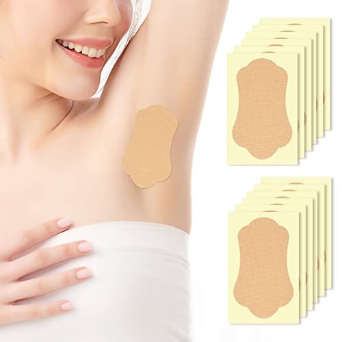 RTBYUE Underarm Sweat Pads - 28 Pack Invisible Self-Adhesive Cotton Armpit Antiperspirant Stickers for Women and Men - görsel 1