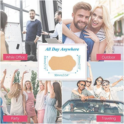 RTBYUE Underarm Sweat Pads - 28 Pack Invisible Self-Adhesive Cotton Armpit Antiperspirant Stickers for Women and Men