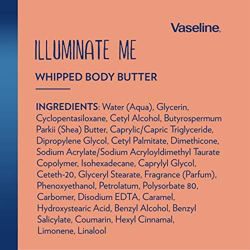 Vaseline Illuminate Me Whipped Body Butter 2-Pack – Lightweight Moisturizer for Luminous, Glowing Skin, 11 Oz Each Avelisse