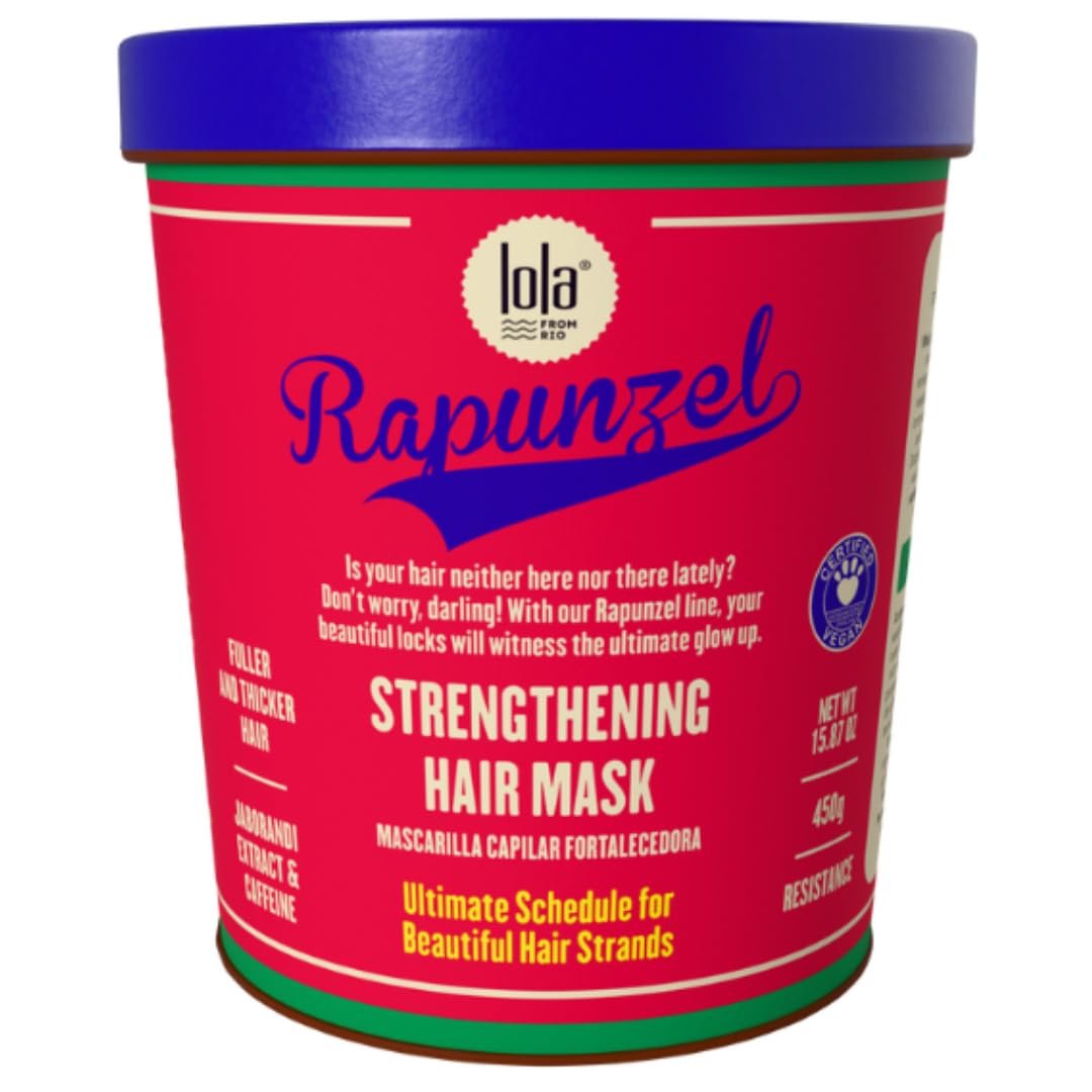 Lola From Rio Rapunzel Strengthening Hair Mask - Restores Shine, For All Hair Types, 15.87 oz Avelisse