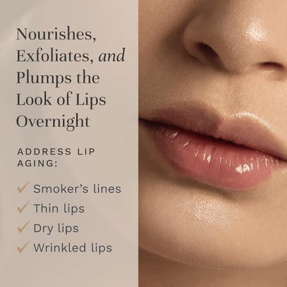 City Lips Night Oil - Overnight Lip Plumping & Hydrating Treatment with Hyaluronic Acid & Plant Extracts Avelisse