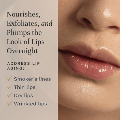 City Lips Night Oil - Overnight Lip Plumping & Hydrating Treatment with Hyaluronic Acid & Plant Extracts Avelisse