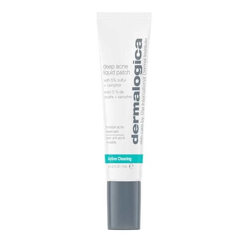 Dermalogica Deep Acne Liquid Patch – Sulfur Acne Treatment with Niacinamide, Invisible Spot Treatment for Blemish-Prone Skin (0.5 fl oz) Avelisse