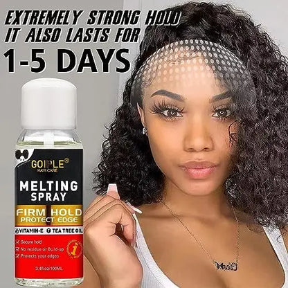 WOZUTUNT Hair Extension Adhesive Spray Kit – Lace Front Wig & Closure Glue, No Melt Formula for Wigs & Extensions Avelisse