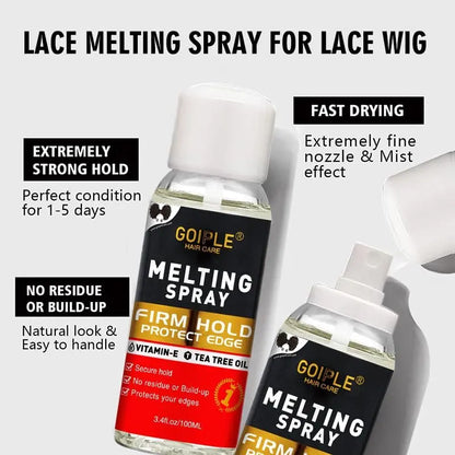 WOZUTUNT Hair Extension Adhesive Spray Kit – Lace Front Wig & Closure Glue, No Melt Formula for Wigs & Extensions Avelisse