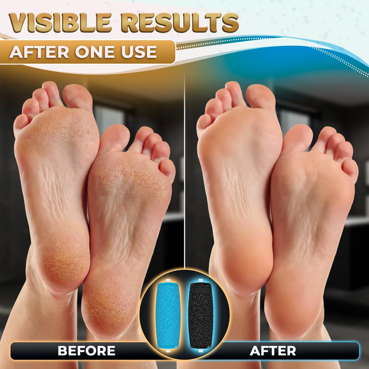 11 Pcs Replacement Rollers for Electric Foot Callus Remover - Extra Coarse & Regular Coarse Refill Heads for Pedi Perfect Pro - görsel 13