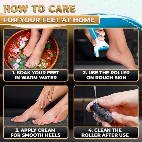 11 Pcs Replacement Rollers for Electric Foot Callus Remover - Extra Coarse & Regular Coarse Refill Heads for Pedi Perfect Pro - görsel 12