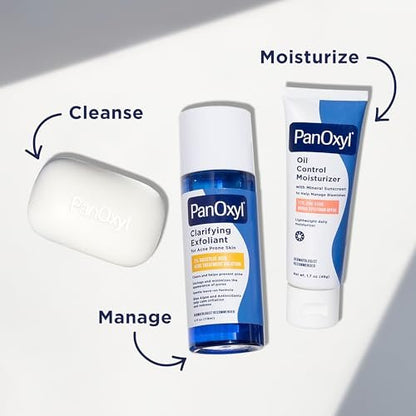 PanOxyl Clarifying Exfoliant with 2% Salicylic Acid – BHA Liquid Exfoliant for Face, Unclogs & Minimizes Pores, with Blue Algae & Antioxidants, 4 fl oz Avelisse