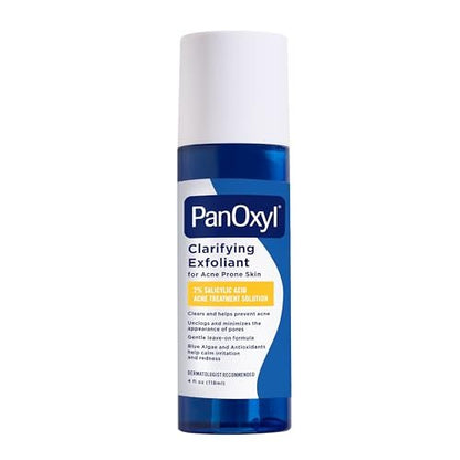 PanOxyl Clarifying Exfoliant with 2% Salicylic Acid – BHA Liquid Exfoliant for Face, Unclogs & Minimizes Pores, with Blue Algae & Antioxidants, 4 fl oz Avelisse