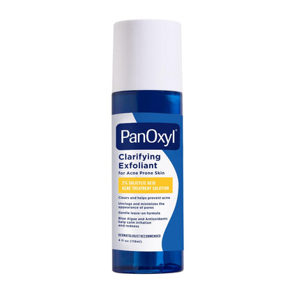 PanOxyl Clarifying Exfoliant with 2% Salicylic Acid – BHA Liquid Exfoliant for Face, Unclogs & Minimizes Pores, with Blue Algae & Antioxidants, 4 fl oz Avelisse