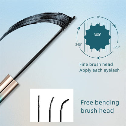 Ultra Fine Waterproof Mascara for Fine Short Eyelashes – Lengthening & Thickening, Catches Tiny Lashes (1 Pack, Black)