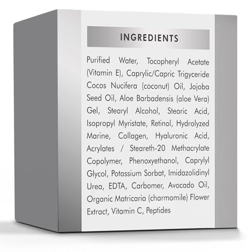 VALITIC Neck Cream for Tightening and Firming - Hyaluronic Acid, Retinol, Vitamin C, Peptides - Anti Aging Day and Night Cream for Lifting Sagging Skin Avelisse