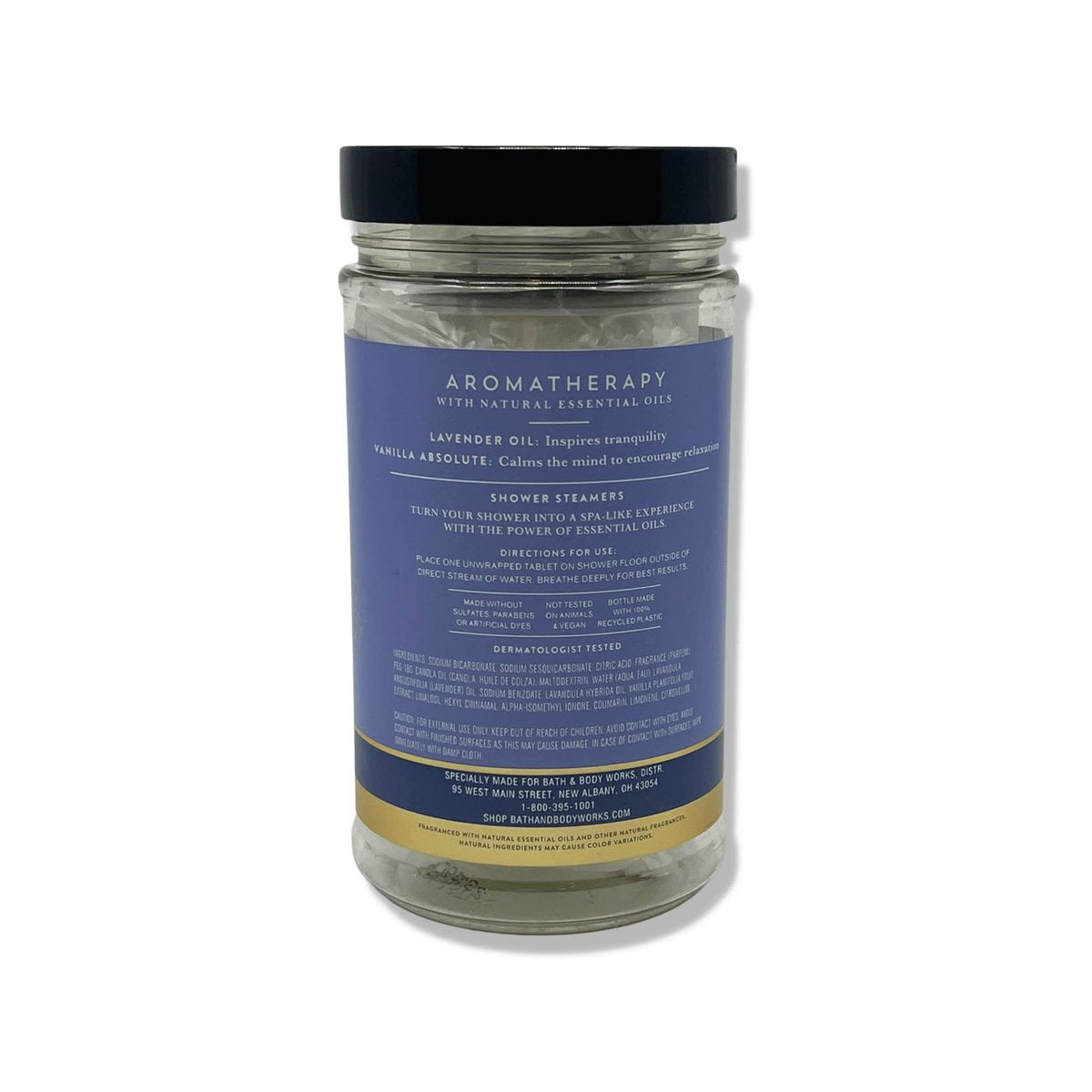 Bath & Body Works Aromatherapy Shower Steamers - Lavender Vanilla & Eucalyptus Spearmint (2 Pack, 6 Tablets Each) Avelisse