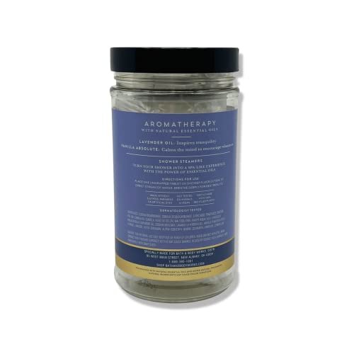 Bath & Body Works Aromatherapy Shower Steamers - Lavender Vanilla & Eucalyptus Spearmint (2 Pack, 6 Tablets Each) Avelisse