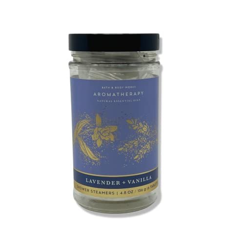 Bath & Body Works Aromatherapy Shower Steamers - Lavender Vanilla & Eucalyptus Spearmint (2 Pack, 6 Tablets Each) Avelisse