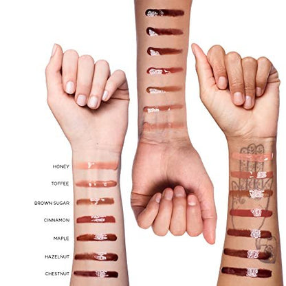 stila Plumping Lip Glaze - Cinnamon - High-Shine Lip Gloss with Plumping Effect