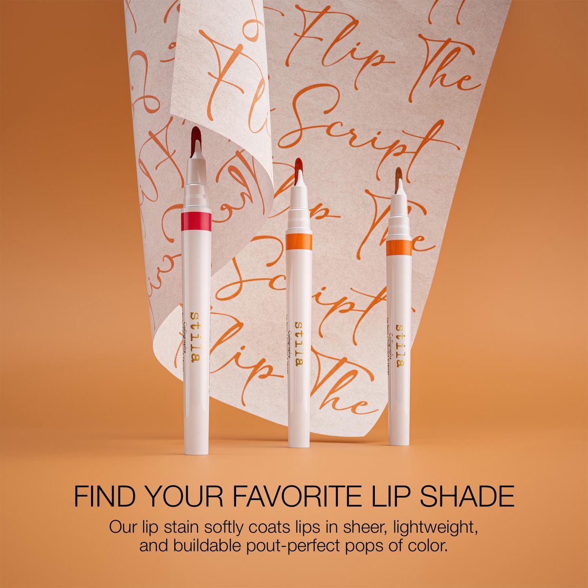 stila Calligraphy Lip Stain - Long-Lasting, Moisturizing, Transfer-Proof Lip Tint - Hillary - görsel 11