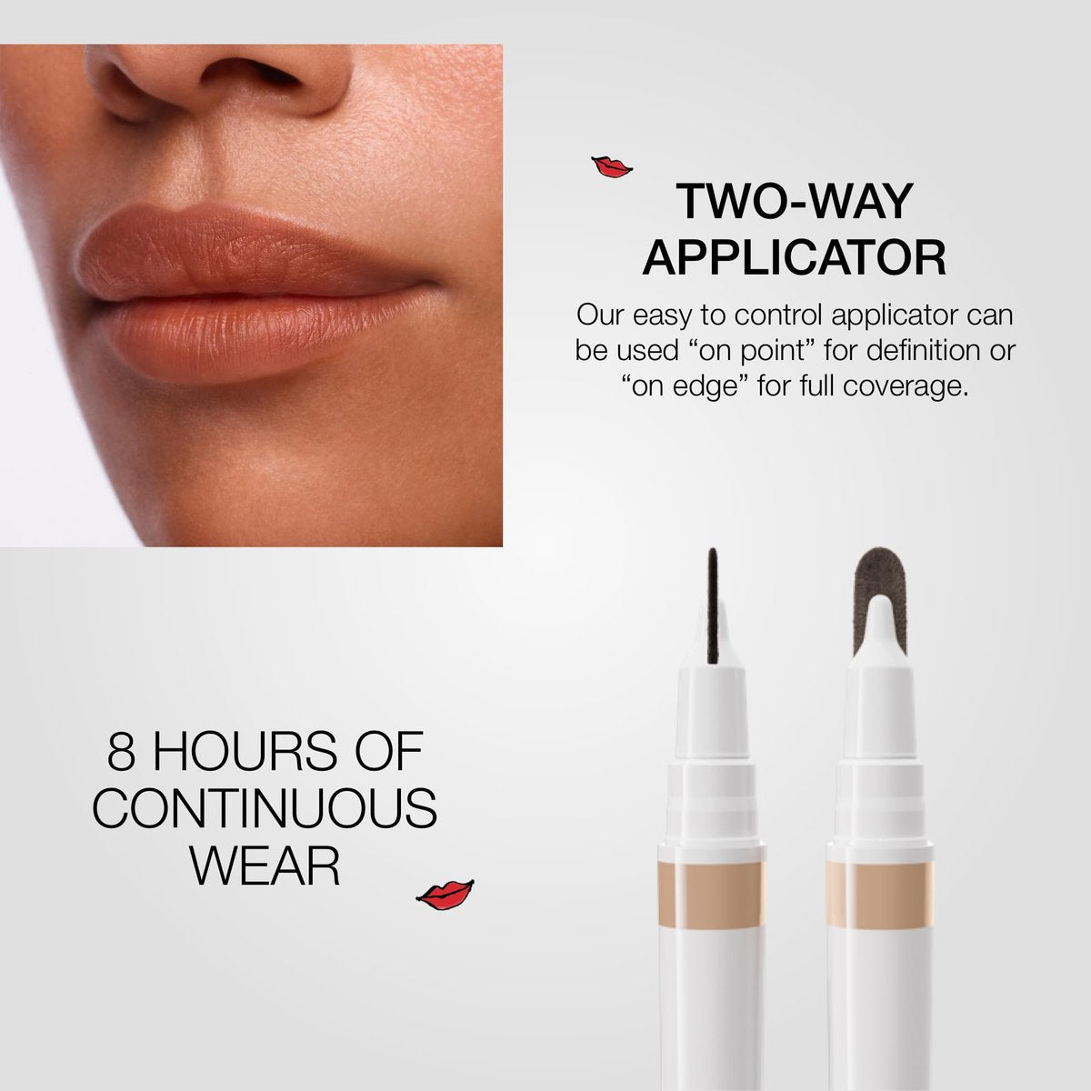 stila Calligraphy Lip Stain - Long-Lasting, Moisturizing, Transfer-Proof Lip Tint - Hillary - görsel 7