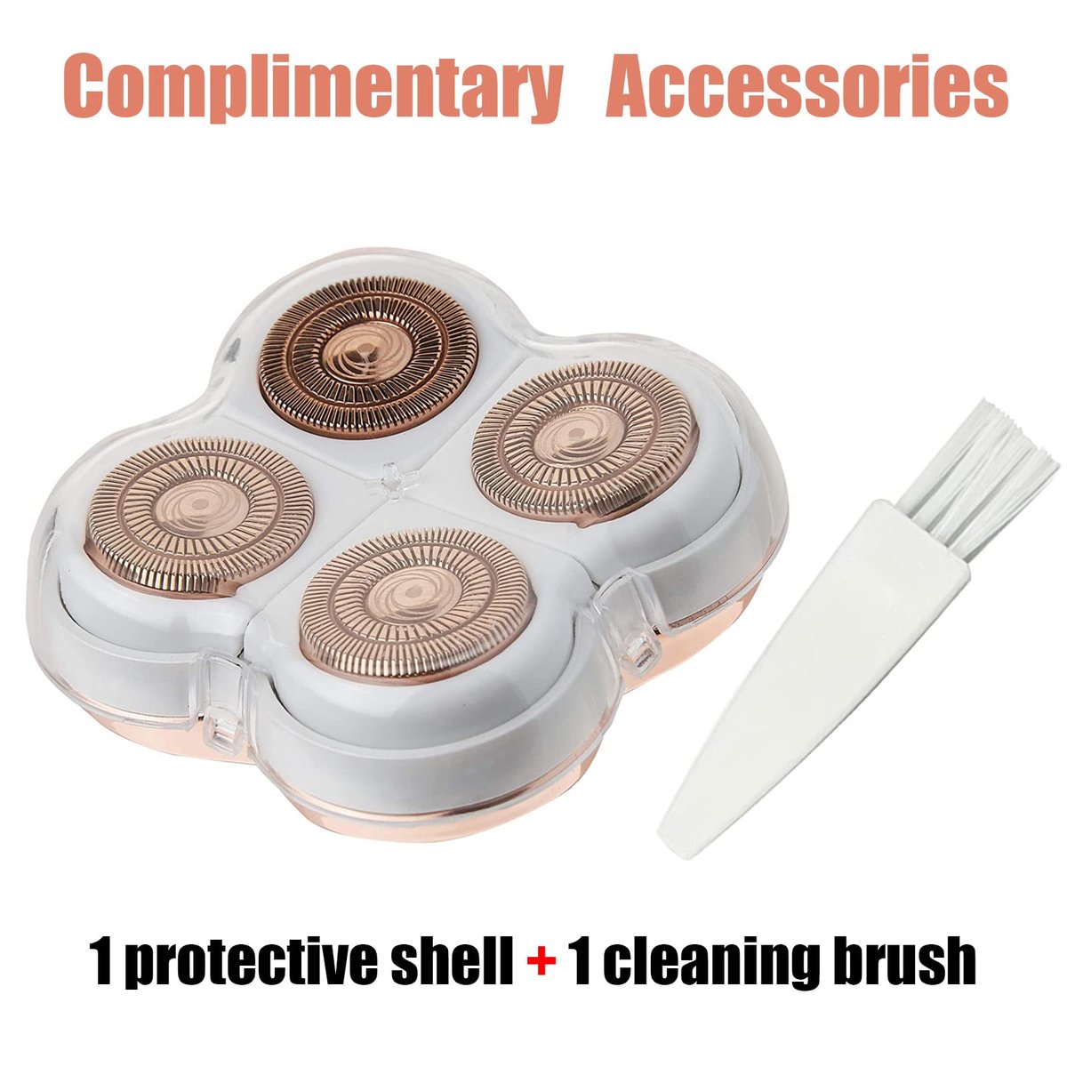Flawliss Legs Shaver Replacement Heads | Finishing Touch Flawliss Refills with Cleaning Brush Avelisse