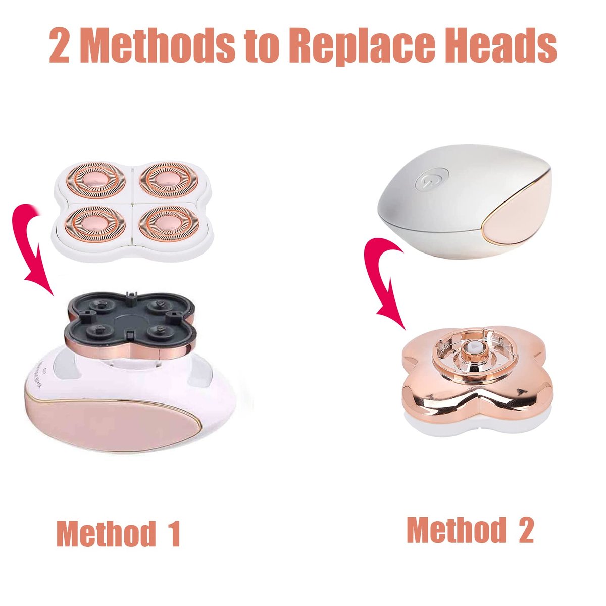 Flawliss Legs Shaver Replacement Heads | Finishing Touch Flawliss Refills with Cleaning Brush Avelisse