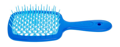 Jäneke Brush SUPERBRUSH SMALL Blue/Turquoise – Gentle Detangling Hairbrush for Fine, Curly, Thick & Wavy Hair