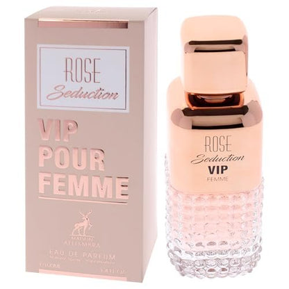 Lattafa Maison Alhambra Rose Seduction Vip for Women - 3.4 oz EDP Spray Avelisse