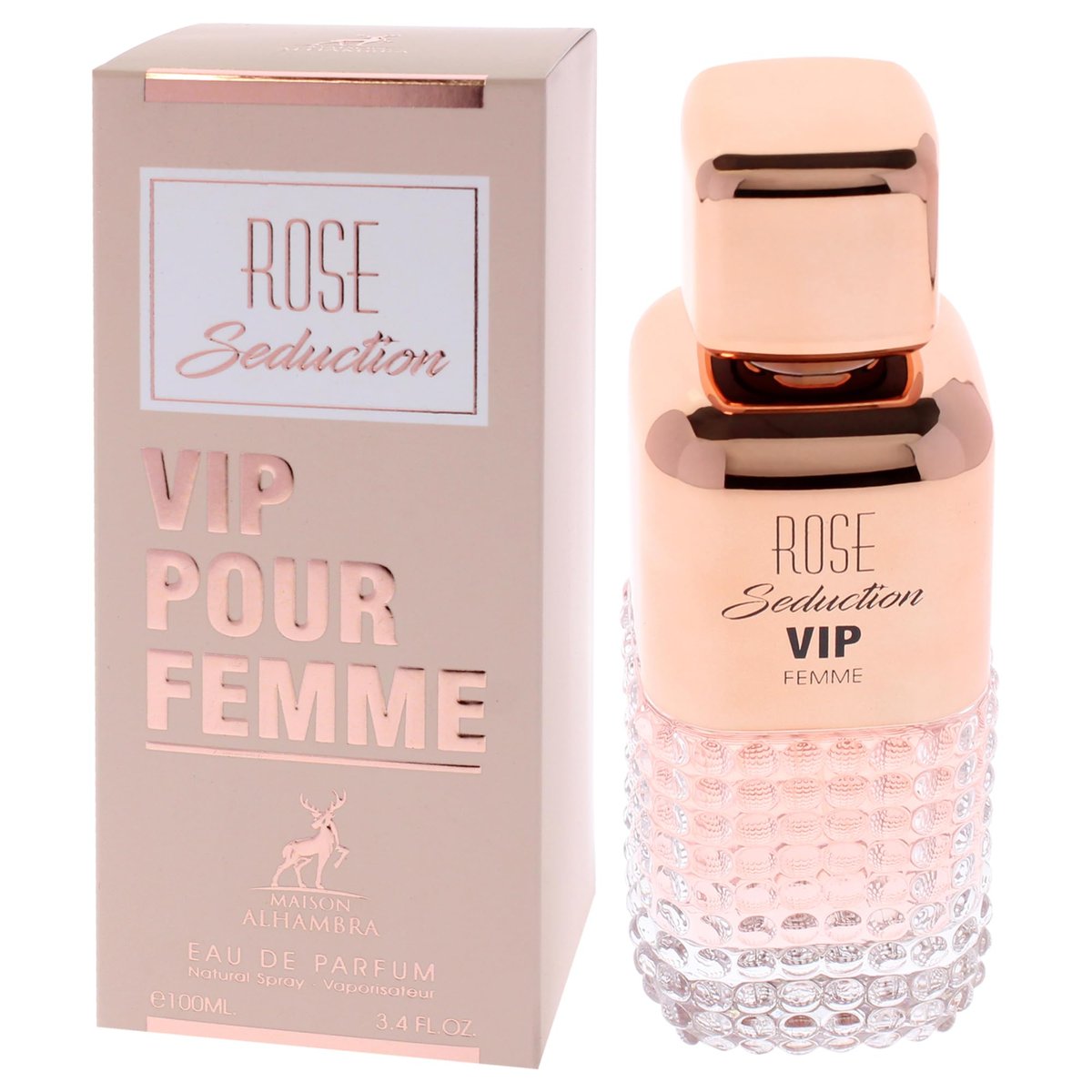 Lattafa Maison Alhambra Rose Seduction Vip for Women - 3.4 oz EDP Spray Avelisse