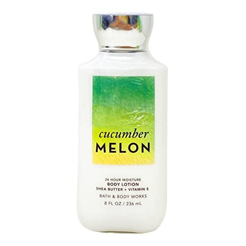 Bath & Body Works Cucumber Melon 24 Hour Moisture Body Lotion Set of 3 - 8 fl oz Each Avelisse