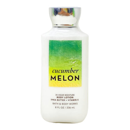 Bath & Body Works Cucumber Melon 24 Hour Moisture Body Lotion Set of 3 - 8 fl oz Each Avelisse