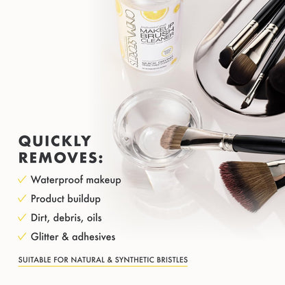 Cinema Secrets Original Makeup Brush Cleaner Spray - Professional Quick-Drying Formula, 2 fl oz Avelisse