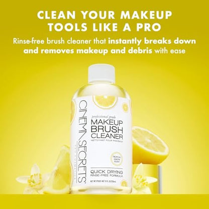 Cinema Secrets Original Makeup Brush Cleaner Spray - Professional Quick-Drying Formula, 2 fl oz Avelisse