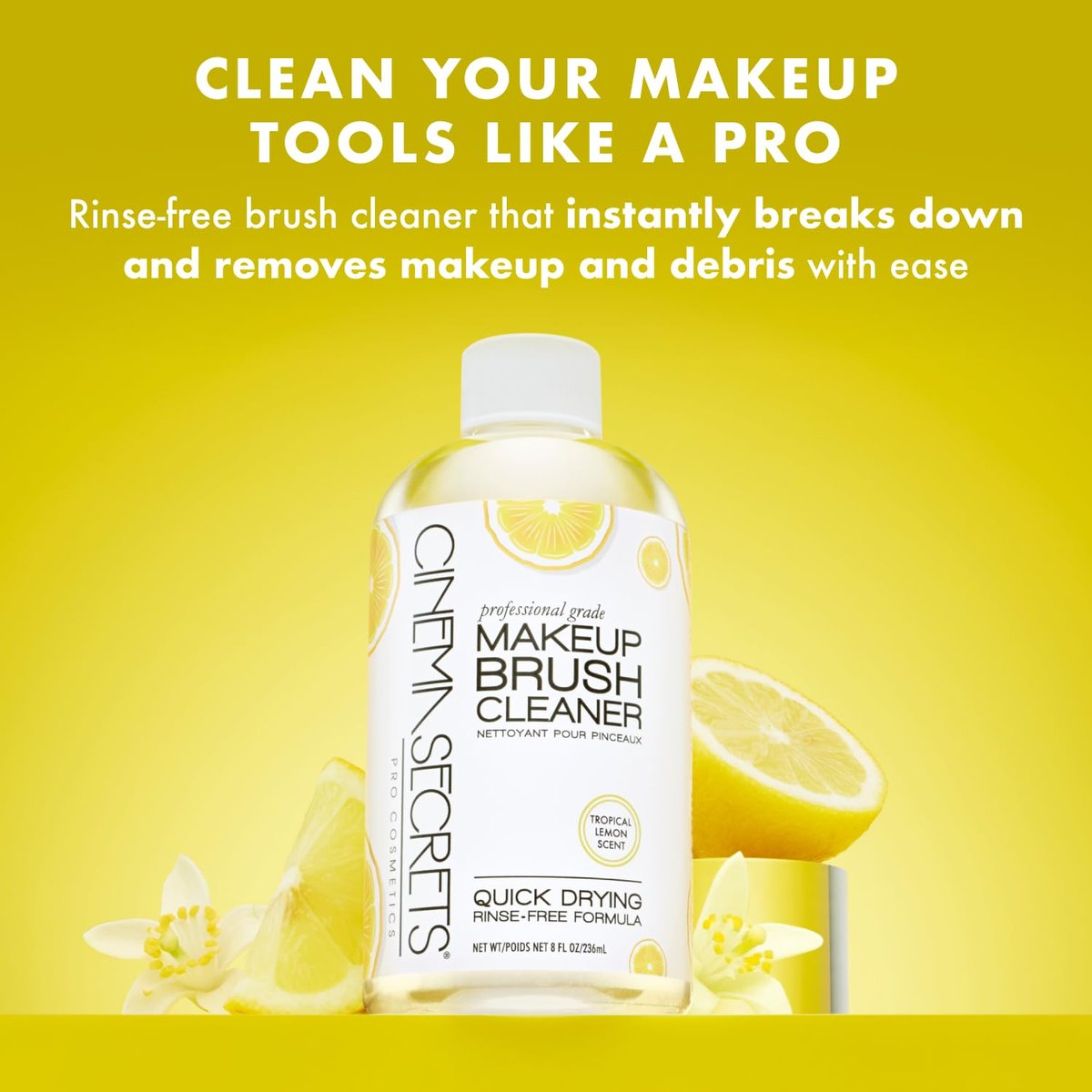 Cinema Secrets Original Makeup Brush Cleaner Spray - Professional Quick-Drying Formula, 2 fl oz Avelisse