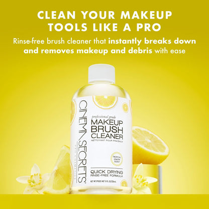 Cinema Secrets Original Makeup Brush Cleaner Spray - Professional Quick-Drying Formula, 2 fl oz Avelisse