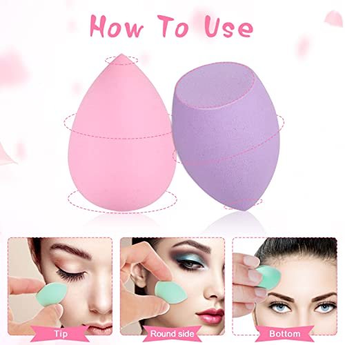 40-Piece Mini Makeup Sponge Set - Multi-Colored Professional Foundation Blenders for Flawless Application - görsel 6