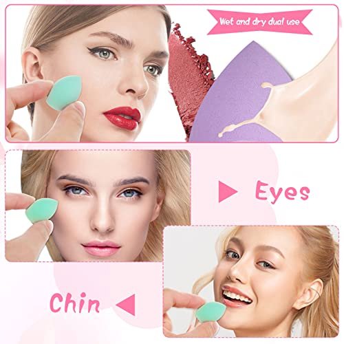 40-Piece Mini Makeup Sponge Set - Multi-Colored Professional Foundation Blenders for Flawless Application - görsel 12