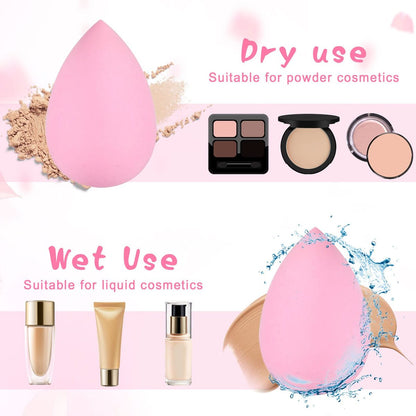 40-Piece Mini Makeup Sponge Set - Multi-Colored Professional Foundation Blenders for Flawless Application