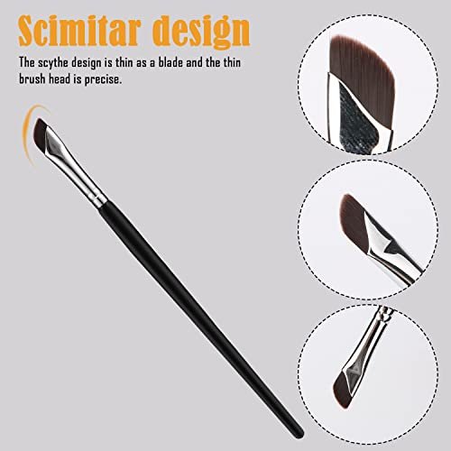 6-Piece Angled Eyeliner Brush Set – Precision Eyeliner, Eyebrow & Eyeshadow Brushes by LUTER - görsel 8