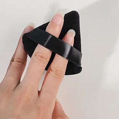 GXXMEI 30-Pack Triangle Powder Puffs – Soft Synthetic Velour Makeup Sponges for Loose Powder, Mineral Powder, Contouring & Setting