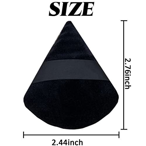 GXXMEI 30-Pack Triangle Powder Puffs – Soft Synthetic Velour Makeup Sponges for Loose Powder, Mineral Powder, Contouring & Setting - görsel 4