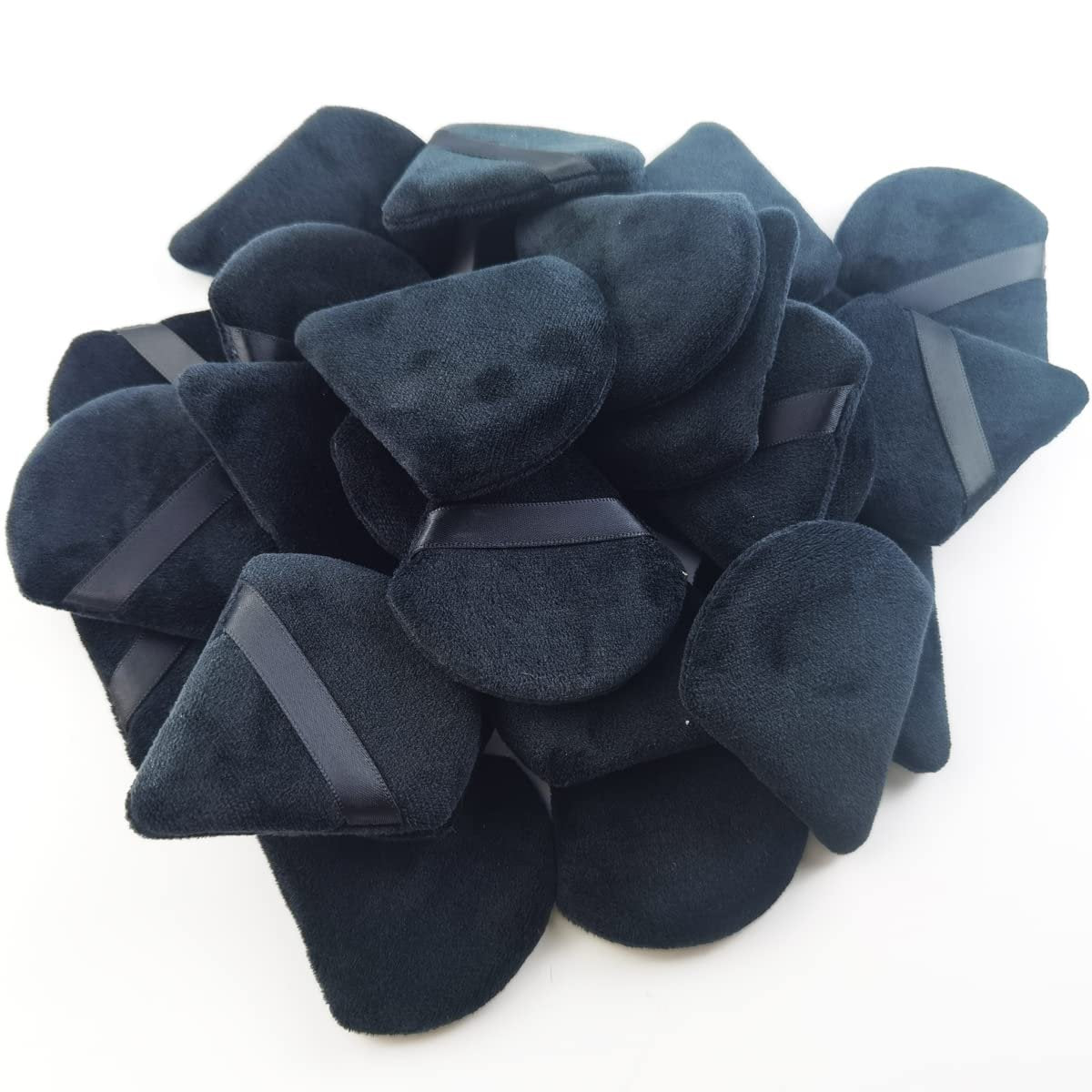 GXXMEI 30-Pack Triangle Powder Puffs – Soft Synthetic Velour Makeup Sponges for Loose Powder, Mineral Powder, Contouring & Setting - görsel 9