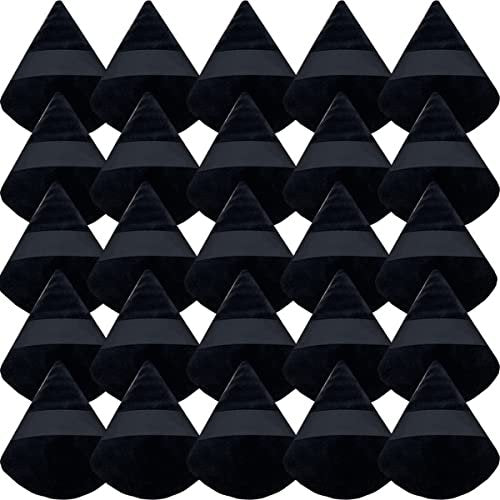 GXXMEI 30-Pack Triangle Powder Puffs – Soft Synthetic Velour Makeup Sponges for Loose Powder, Mineral Powder, Contouring & Setting - görsel 2