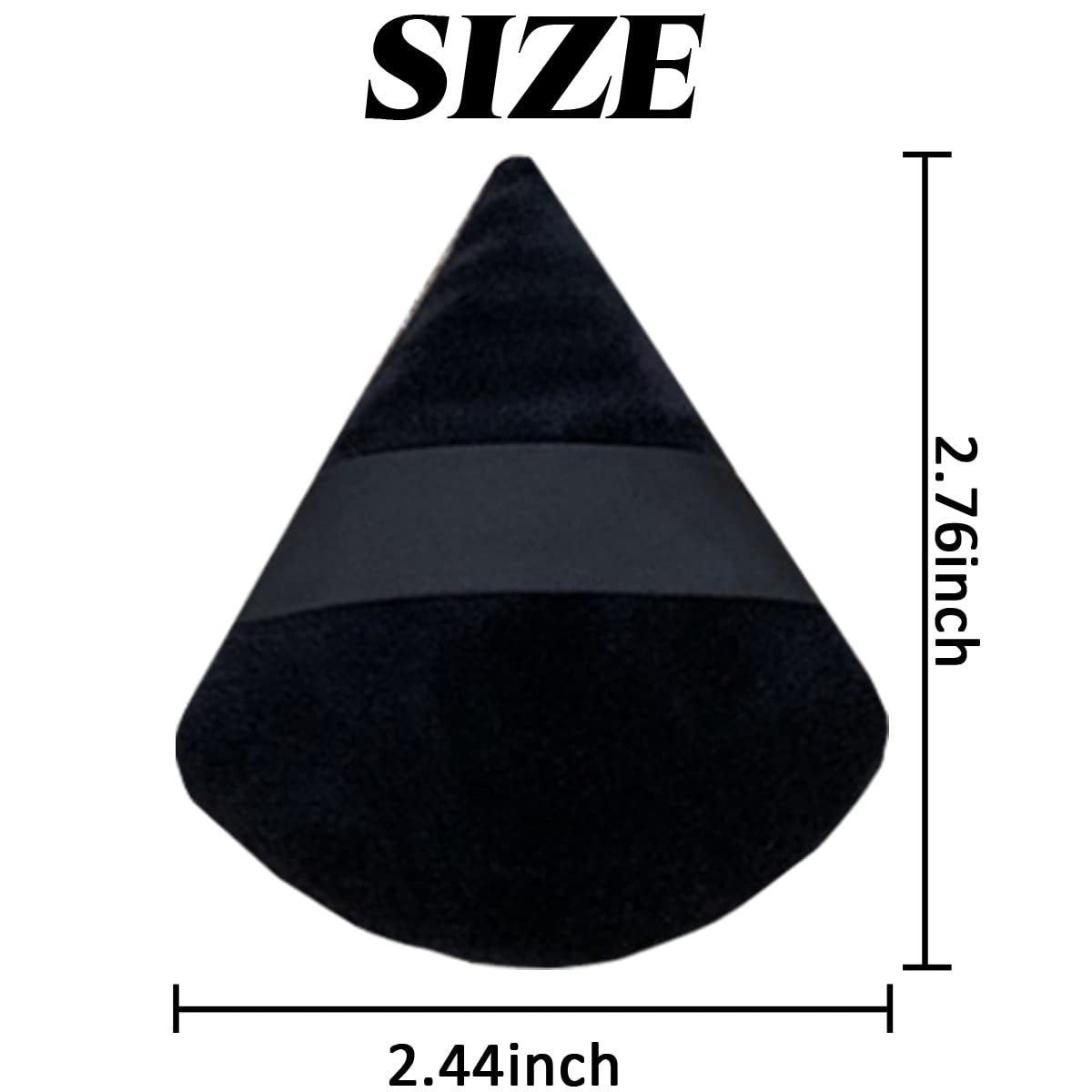 GXXMEI 30-Pack Triangle Powder Puffs – Soft Synthetic Velour Makeup Sponges for Loose Powder, Mineral Powder, Contouring & Setting - görsel 3