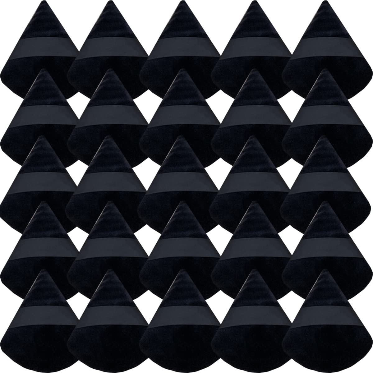 GXXMEI 30-Pack Triangle Powder Puffs – Soft Synthetic Velour Makeup Sponges for Loose Powder, Mineral Powder, Contouring & Setting - görsel 1