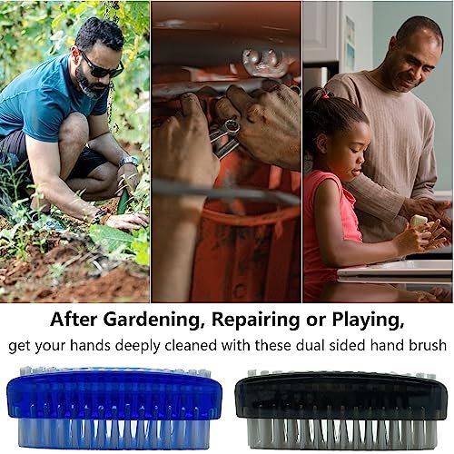 GKETN 2-Pack 2-Sided Nylon Bristle Nail Brush for Cleaning Fingernails - Soft & Stiff Scrubber for Men, Women, and Professionals - görsel 12