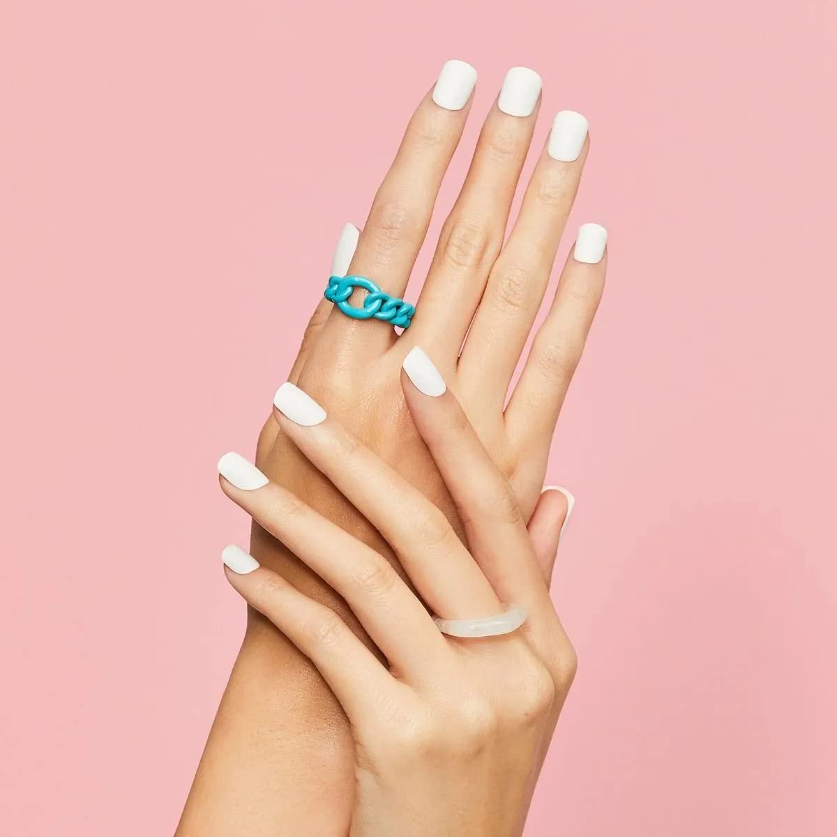 KISS imPRESS Color Press-On Manicure Fake Nails - Brie, Short Length, Matte Solid Color, 30 Nails + Prep Pad & Tools - görsel 7