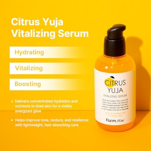 FARMSTAY Citrus Yuja Vitalizing Serum – Vitamin C & Niacinamide Brightening Serum for Dry and Sensitive Skin, Moisturizing Korean Skincare for Women and Men, 3.38 fl oz - görsel 4