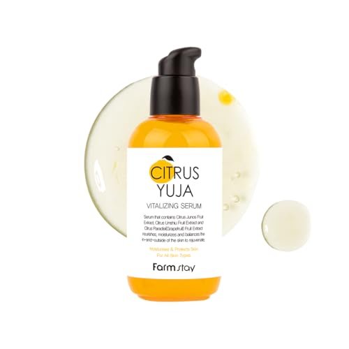 FARMSTAY Citrus Yuja Vitalizing Serum – Vitamin C & Niacinamide Brightening Serum for Dry and Sensitive Skin, Moisturizing Korean Skincare for Women and Men, 3.38 fl oz - görsel 2